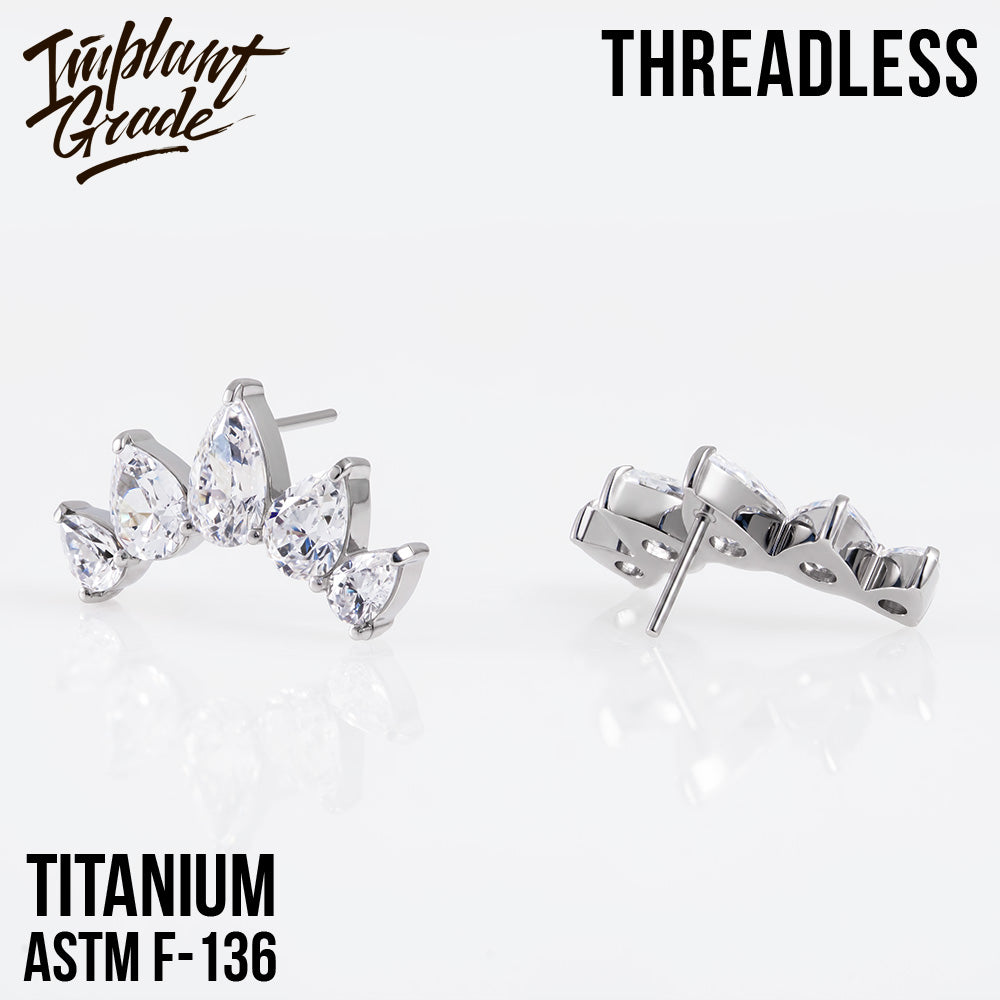 Threadless Diadem Cluster