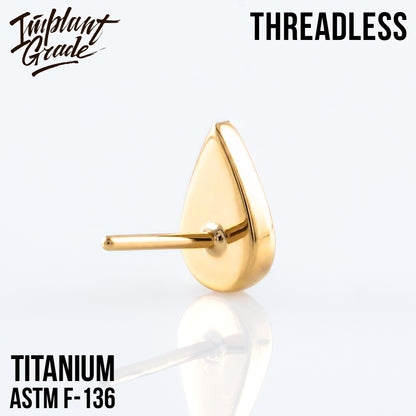 Threadless Gold Drop 3 D top