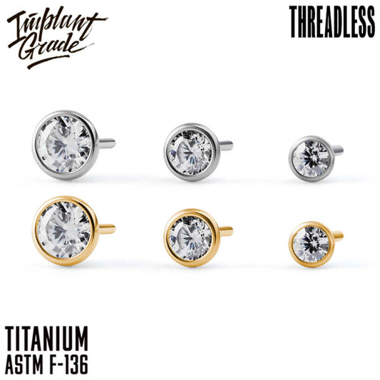 Threadless crystal top