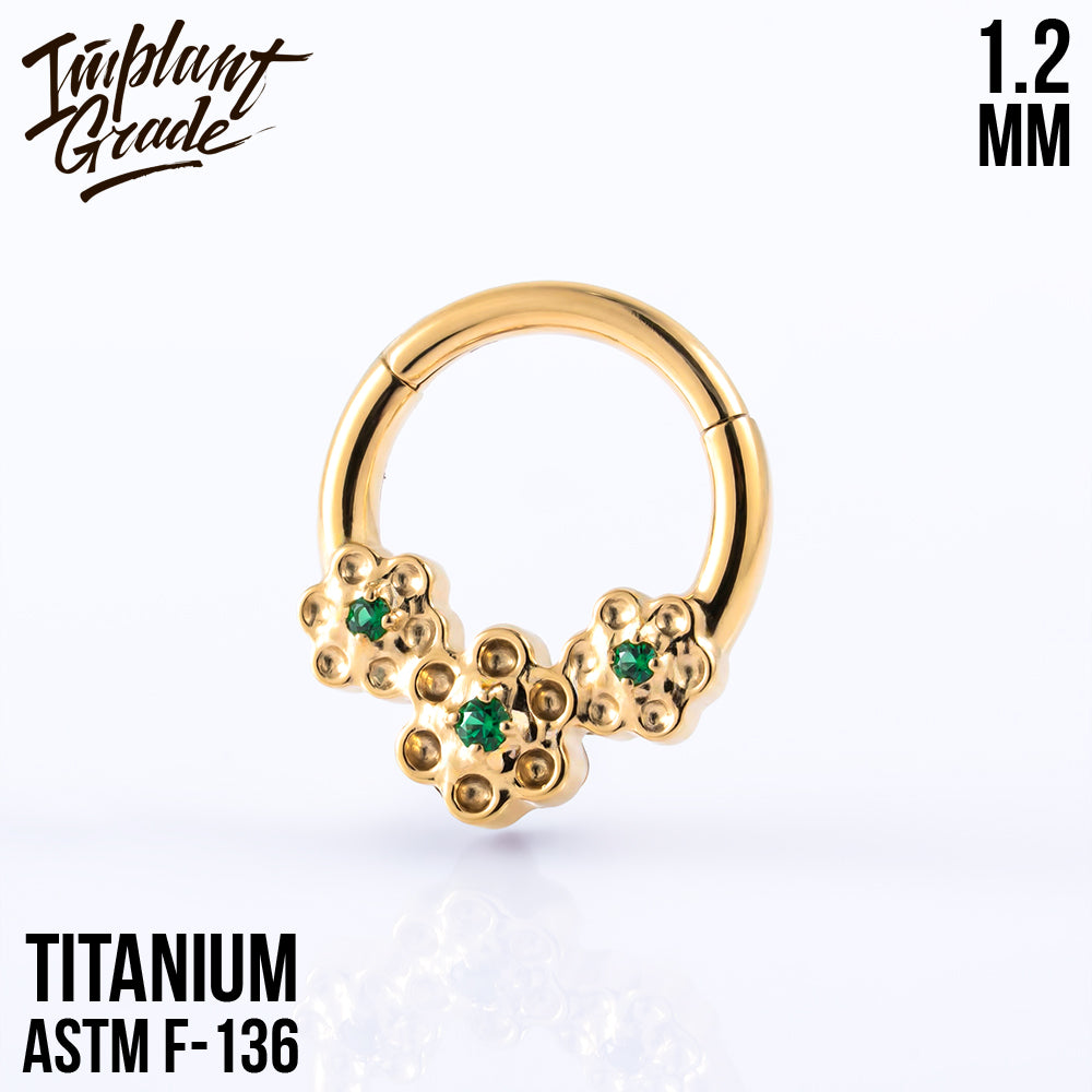 Flower Hinged Segment Ring 1.2 (16 G)