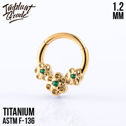 Flower Hinged Segment Ring 1.2 (16 G)