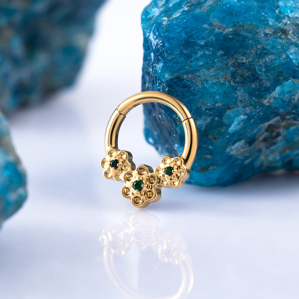 Flower Hinged Segment Ring 1.2 (16 G)