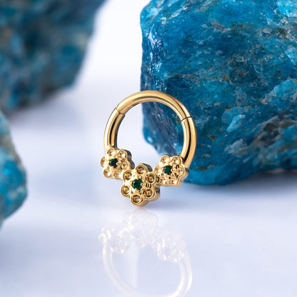 Flower Hinged Segment Ring 1.2 (16 G)