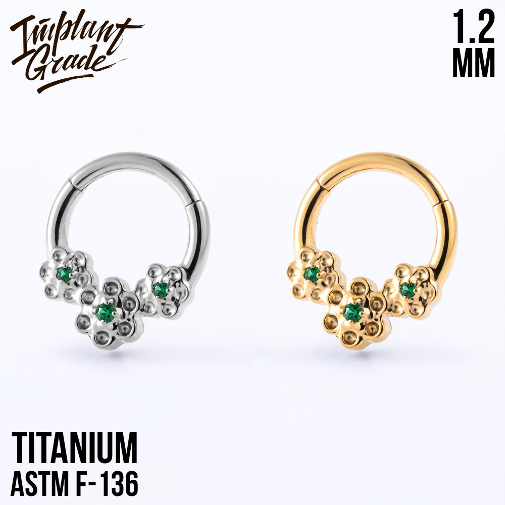 Flower Hinged Segment Ring 1.2 (16 G)