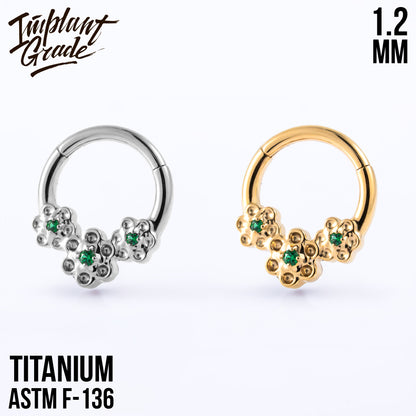 Flower Hinged Segment Ring 1.2 (16 G)