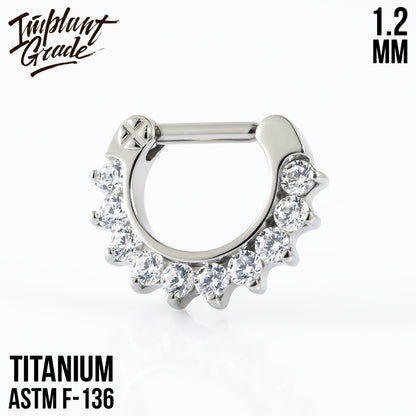 Glam Hinged Segment Ring 1.2 (16 G)