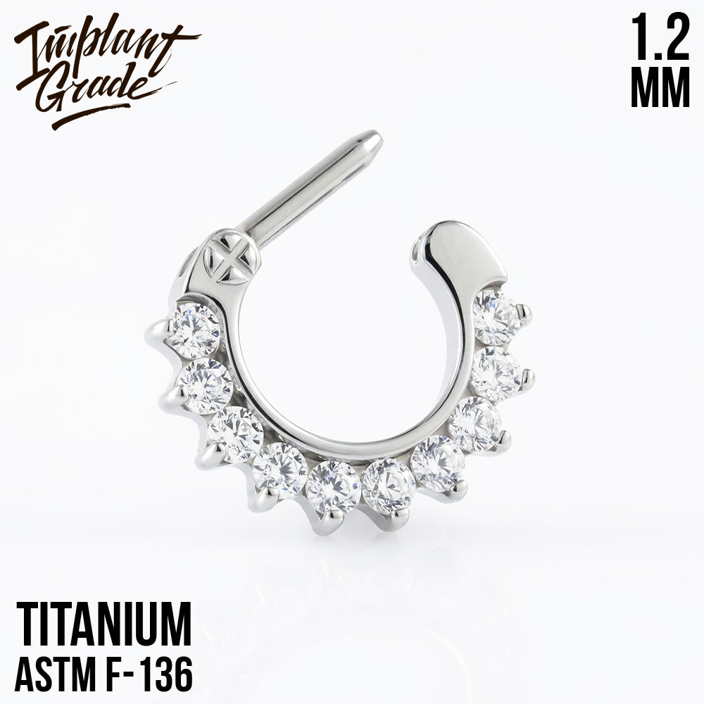 Glam Hinged Segment Ring 1.2 (16 G)