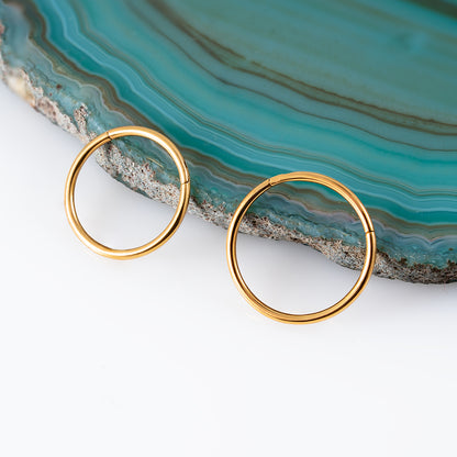 Gold Hinged Segment Ring 0.8 (20 G)