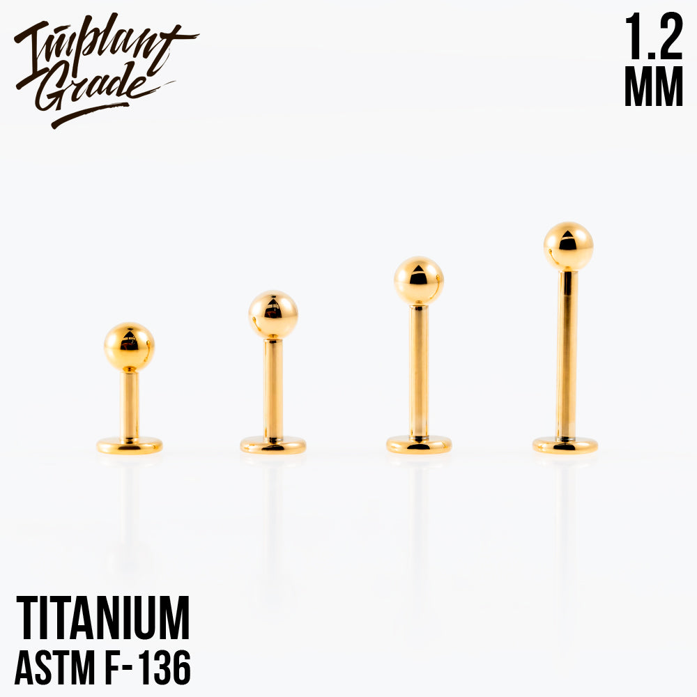 Gold labret 1.2 (16 G)