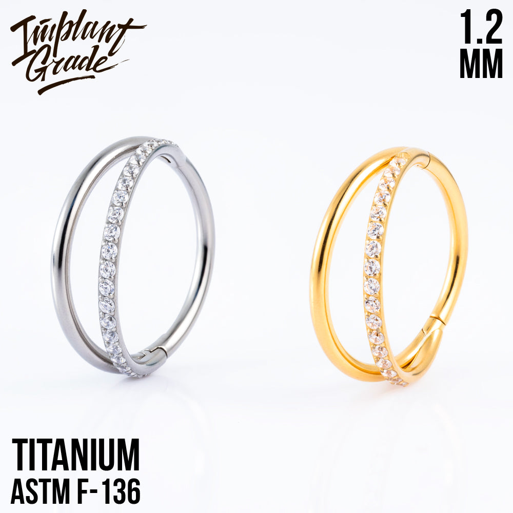 Half Smile Hinged Segment Ring 1.2 (16 G)