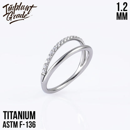 Half Smile Hinged Segment Ring 1.2 (16 G)