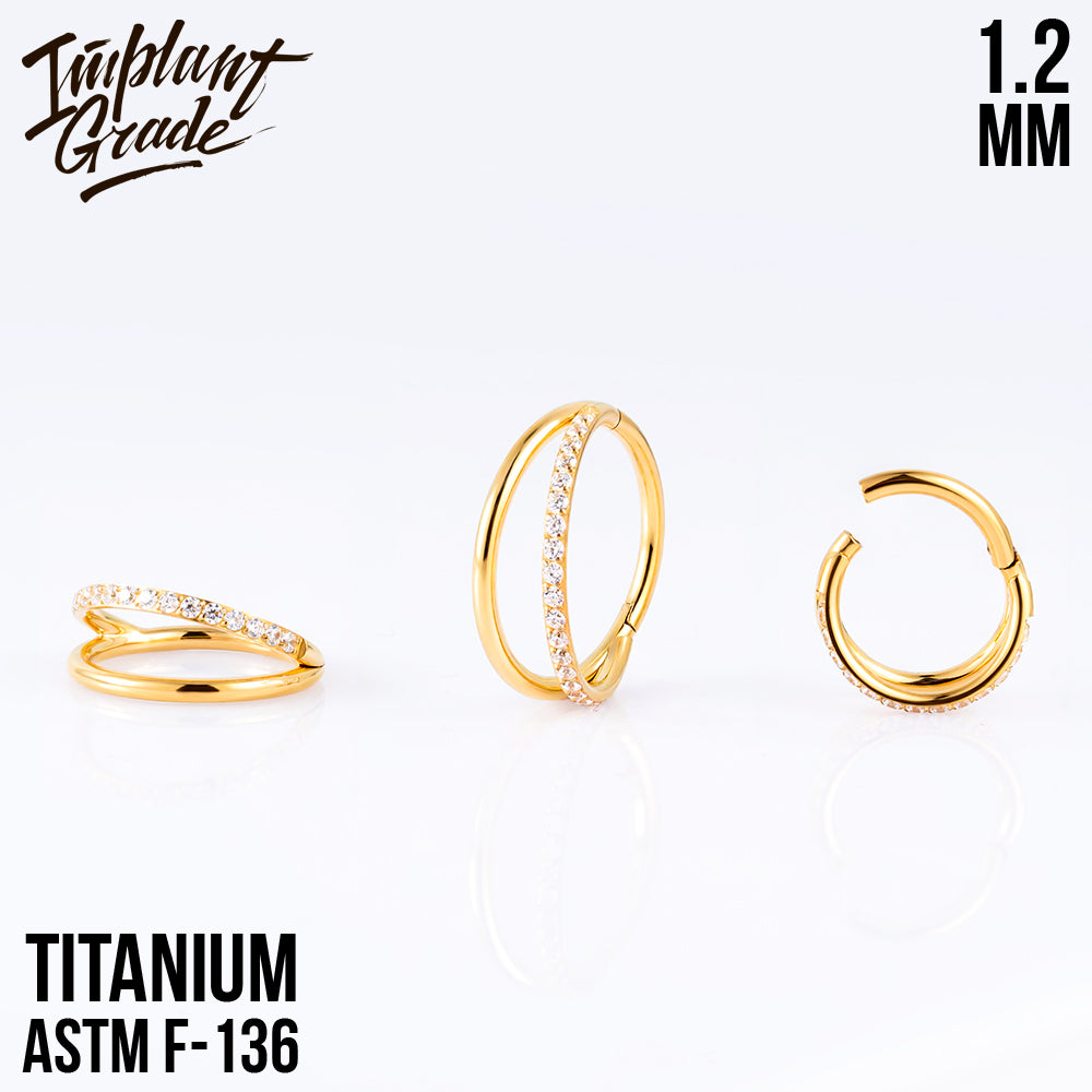 Half Smile Hinged Segment Ring 1.2 (16 G)