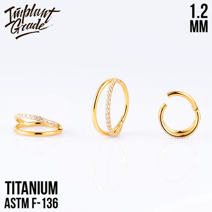 Half Smile Hinged Segment Ring 1.2 (16 G)