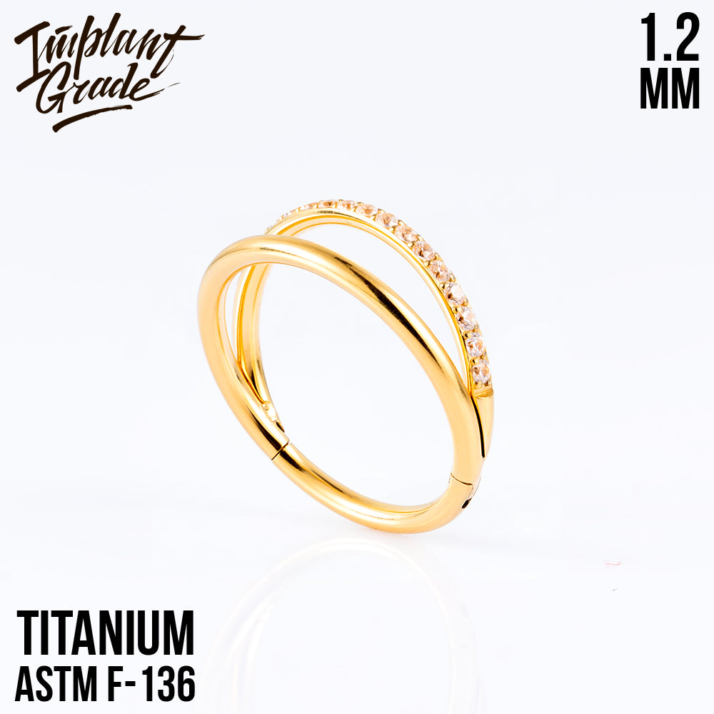 Half Smile Hinged Segment Ring 1.2 (16 G)