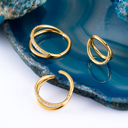 Half Smile Hinged Segment Ring 1.2 (16 G)