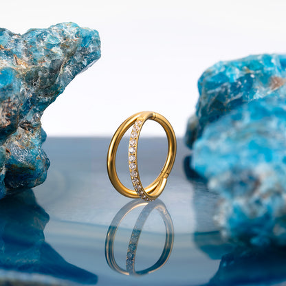 Half Smile Hinged Segment Ring 1.2 (16 G)