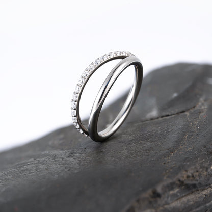 Half Smile Hinged Segment Ring 1.2 (16 G)