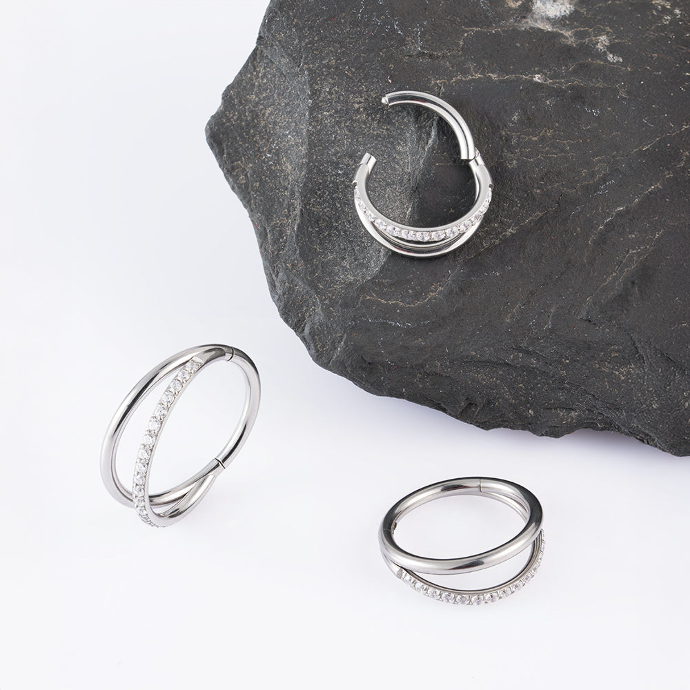 Half Smile Hinged Segment Ring 1.2 (16 G)