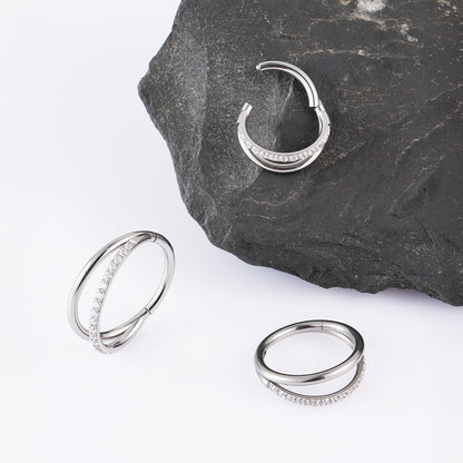Half Smile Hinged Segment Ring 1.2 (16 G)