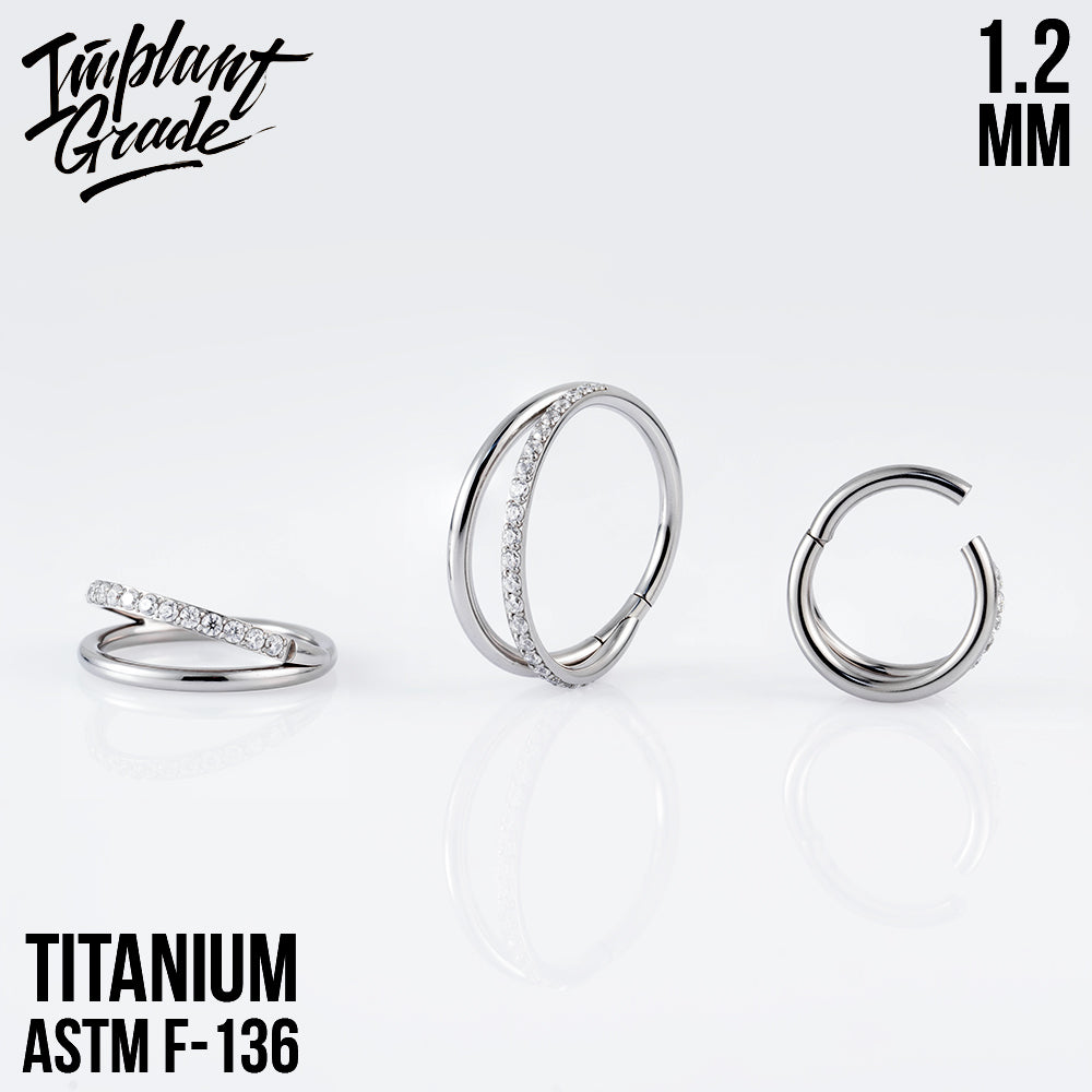 Half Smile Hinged Segment Ring 1.2 (16 G)