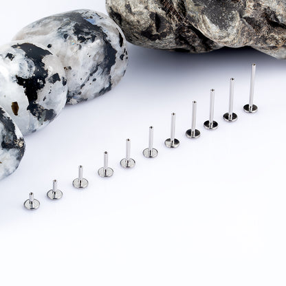 Labret post 1 (18 G) base 4 mm