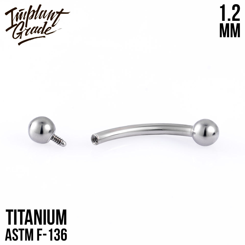 Curved barbell 1.2 (16 G)