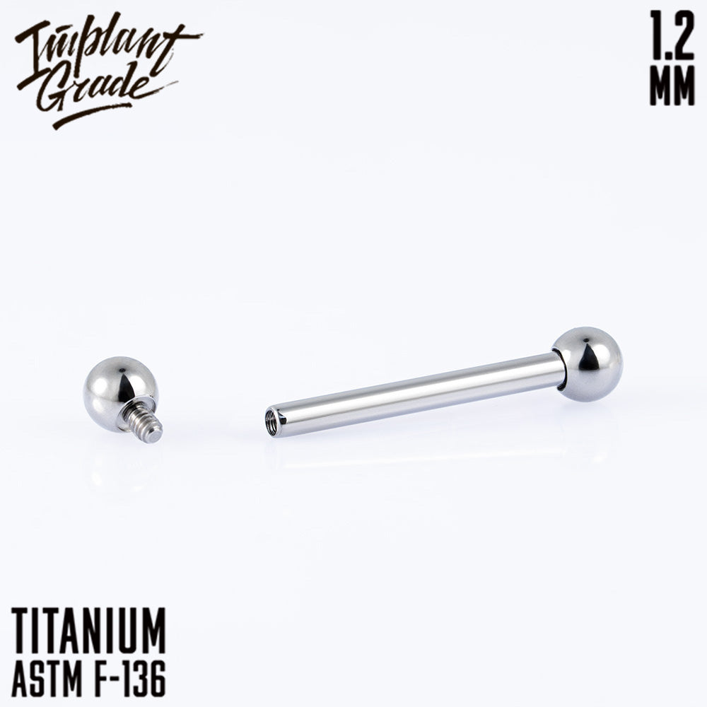Bar 1.2 (16 G) balls 3 mm
