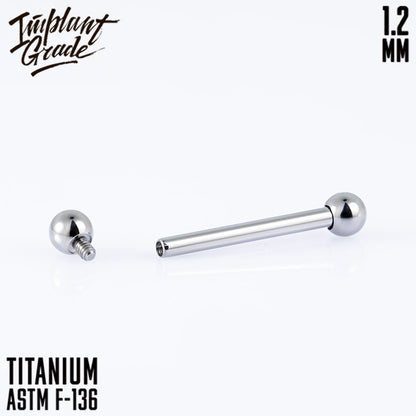 Bar 1.2 (16 G) balls 3 mm