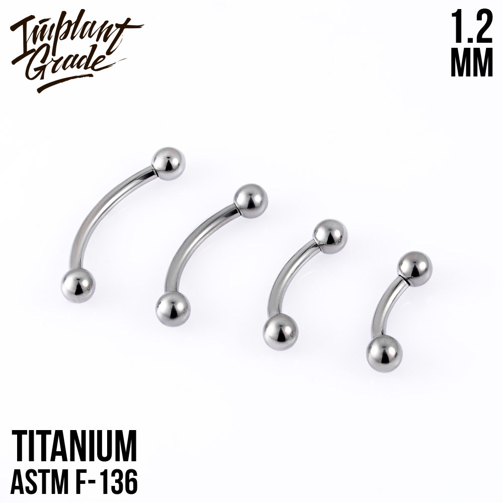 Curved barbell 1.2 (16 G)