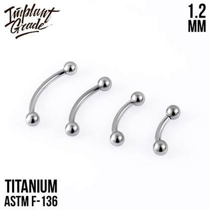 Curved barbell 1.2 (16 G)