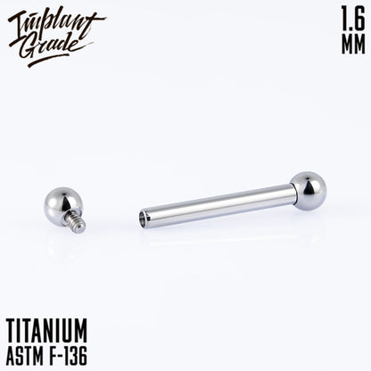 Bar 1.6 (14 G) balls 3 mm