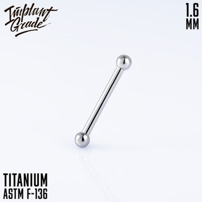 Bar 1.6 (14 G) balls 3 mm