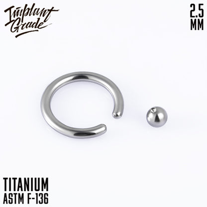 Captive Bead Ring 2.5 mm (10 G)