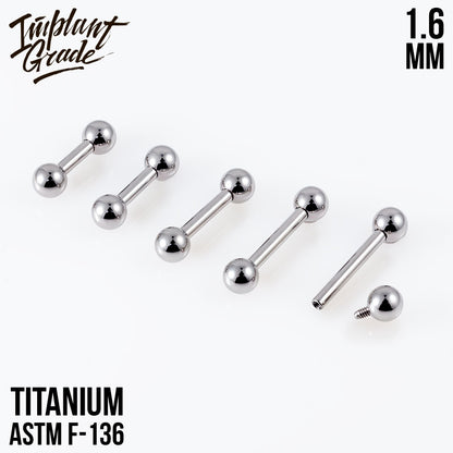 Bar 1.6 (14 G) balls 4 mm