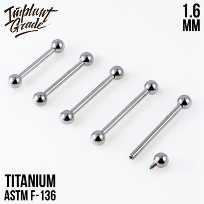 Bar 1.6 (14 G) balls 4 mm
