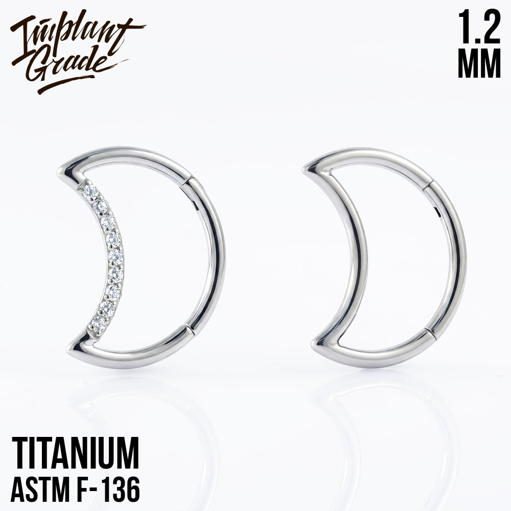 Moon Hinged Segment Ring 1.2 (16 G)
