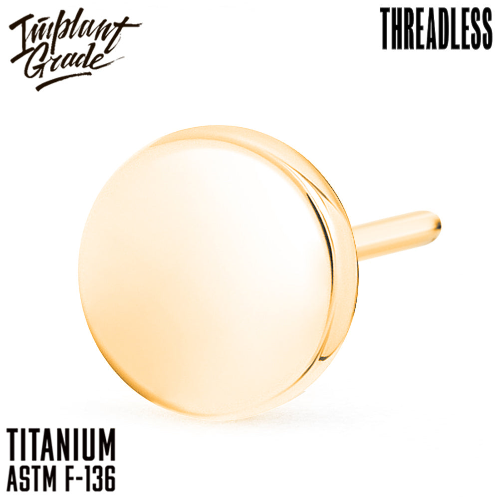 Threadless Gold Disc top