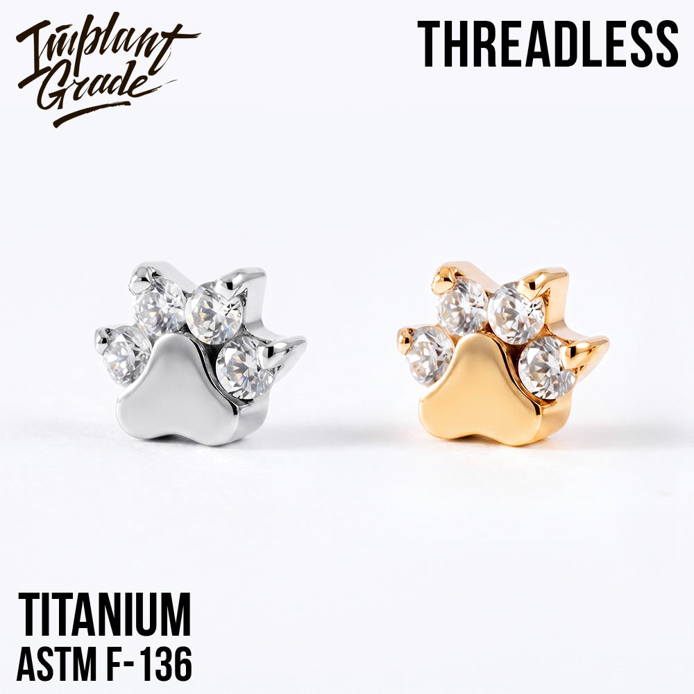 Threadless Paw Crystal top