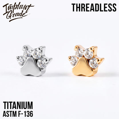 Threadless Paw Crystal top
