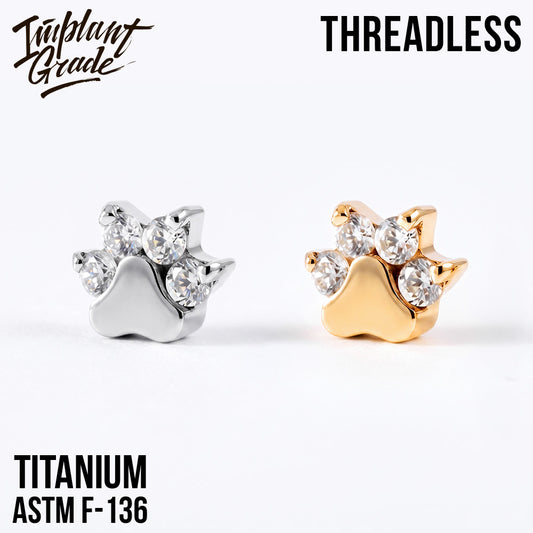Threadless Paw Crystal top