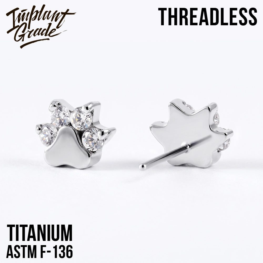 Threadless Paw Crystal top