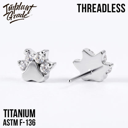 Threadless Paw Crystal top