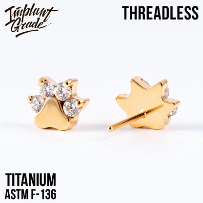Threadless Paw Crystal top