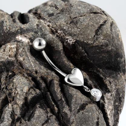 Banana Pendant Heart 1.6 (14 G)