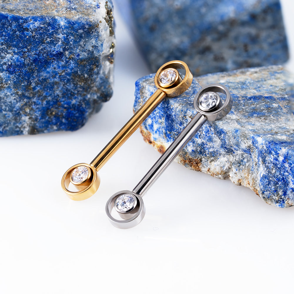 Threadless Point Nipple Bar 1.6 (14 G)