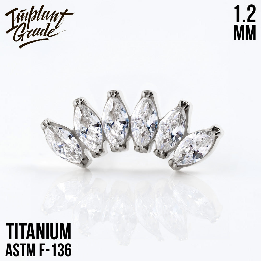 6 Stones Marquise Cluster 1.2