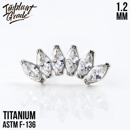 6 Stones Marquise Cluster 1.2