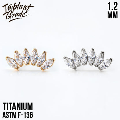 6 Stones Marquise Cluster 1.2