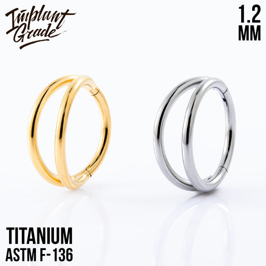 Simple Smile Hinged Segment Ring 1.2 (16 G)