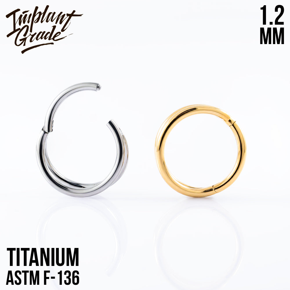 Simple Smile Hinged Segment Ring 1.2 (16 G)